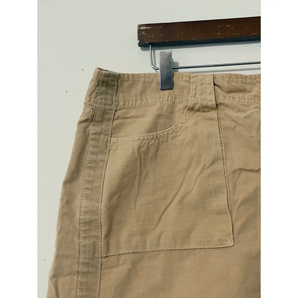 J.Crew Cargo Mini Skirt 12 Tan Utility Ripstop Cotton‎ Gorpcore Neutral Prep